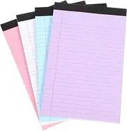 SHINEOFI Easy Flip Memo Sheets 4 Pcs Legal Notepads Lined Writing Pads Memo Pad Draft Notebook Colorful Options