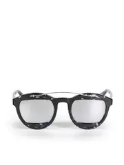Black Round Mirrored Dior Mania 1 Sunglasses