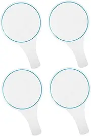 BESPORTBLE 4Pcs Handheld Dry Erase Scoreboards Writable Voting Boards for Sports Events Durable and Blank Game Boards for Judges and Auctions Easy to Clean