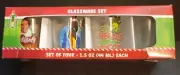Shot Glass Elf The Movie Glassware 1.5 Oz Buddy The Elf Quotes Set 4 New In Box