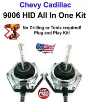 9006 All In One Xenon HID Kit 6000K Fully Integrated Ballast PNP Chevy Cadillac