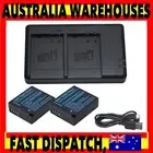 2 Battery/DUAL Charger For Panasonic DMW-BLG10E BLE9E Lumix DC-TZ90 DMC-GX7 GX85