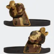 Jeremy Scott Adilette Teddy slides in core black