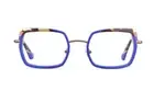 ETNIA BARCELONA GRANARY Eyeglasses Frames Only, Square, Flex Hinge, Blue, NWT.