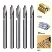 5x Carbide PCB 0.1mm 60 Degree Engraving Bits CNC Router Tool V Shape 1/8 Shank