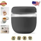 24oz Leak-Proof Borosilicate Glass Lunch Bowl with Silicone Sleeve - Charcoal