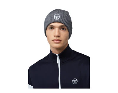 Sergio Tacchini Knit Cuff Beanie Dark Grey Melange STF22H38320-925