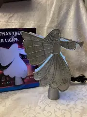 Christmas Tree Topper Lighted LED Star Snowflake Projector Rotating Lamp Decor