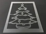 Christmas Tree #2 Stencil 10mm or 7mm Thick, X-mas, Santa, Snow Flake, Holiday