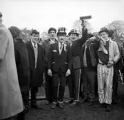 Group Of Cornwall Supporters At The Match 1967 OLD RUGBY PHOTO