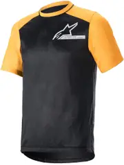Alpinestars Alps 4 V2 Short Sleeve Bicycle Jersey, black-yellow, Size L for Men Black Yellow