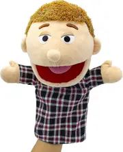 28-33cm Family Hand Puppets,puppets For Kids Role Play Family Members 11.8 Inch Multi-ethnic Puppets