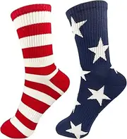 [Byleverdo] Womens Ribbed Knit Socks Cotton Athletic Running Casual Crew Socks