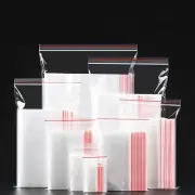 100Pcs Resealable Cello Bag Self Sealing Thick OPP, Poly Zip Lock Plastic Bags,C