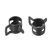Steel Band Clamp 7mm Hose Tube Spring Clips Clamp Black Manganese Steel 30Pcs