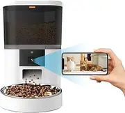 UanTii Tuya Automatic Pet Feeder WiFi Wireless Cat Dog Food Dispenser Video Auto Feeder with Food Bowl App Remote Control