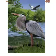 Blue Heron Bay House Size (28" x 40" Approx) Flag PR 52991