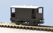 N wagon kit - 10ft wheelbase, LMS Goods Brake - PECO KNR-48