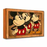 Three Vintage Mickeys 11x17 by Trevor Carlton Disney Wall Art Treasures Canvas