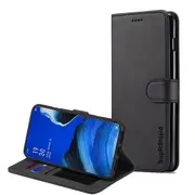 For Oppo Reno2 Z Case, SupRShield Wallet Leather Flip Magnetic Stand Case Cover (Black)