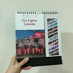 全新轉賣2018新北消防猛男月曆桌曆