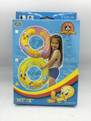 Looney Tunes Tweety Bird Inflatable Float Pool Ring NOS Vintage Intex Sealed