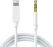 [Apple MFi Certified] Aux Cord for iPhone, Lightning to 3.5mm Audio Jack Adapter, Lightning to Aux Cable Compatible with iPhone 14 13 12 11 XS XR X 8 7 for Car Home Stereo/Speaker/Headphone, 3.3ft