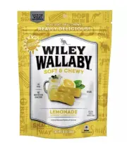 Wiley Wallaby Licorice Soft &Chewy Lemonade Candy Twists - 1PK - 10 Oz.