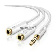 UGREEN 10789 3.5mm Male to Dual 3.5mm Female Headset Mic Audio Y Splitter Cable
