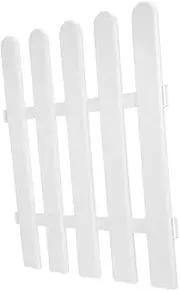 Kisangel 1 Pc Decorative Plastic Picket Fence for Garden Lawn Path Display Versatile Outdoor Fence with Splicing Buckles for Easy Assembly and