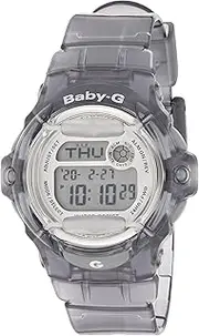 [Casio] Men's G-Shock Tough Solar Digital Watch, Clear Dial, Black Ion Plated Band