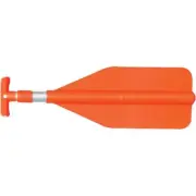 20 Inch to 45 Inch Telescoping Orange Colored Aluminum Paddle for Boats