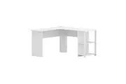 Artiss Computer Desk Shelf L-Shape 136cm White
