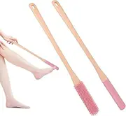 Toe Gap Cleaning Brush, 2Pcs Silicone Bristles Toe Brushes,Silicone Toe Brush Silicone Bristles Toe Brush,Silicone Toe gaps Cleaning Brush Soft Toe Cleaning Brushes Bristles Toe Cleaning Scrubber,Pink