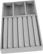 Hohopeti Stackable Jewelry Organizer Tray Jewelry Display Case with Soft Surface for Storing Necklaces Rings Earrings and More for Dressers