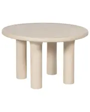 TOV Furniture Barbara Cream Textured Indoor / Outdoor 47" Round Dining Table