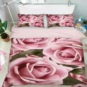 3D Elegant Rose 314 Bed Pillowcases Quilt King Size