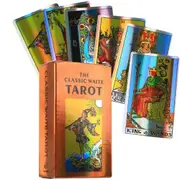 The Classic Rider Waite Tarot Deck Holographic Cards with E Guide Book Fortune Telling Divination Meditatio Tool