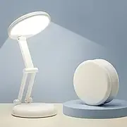Battery Operated Rechargeable Lamp - Foldable & Portable Light With 8 Brightness Levels, Dimmable Cordless Wireless Mini Lamp, LED Battery Light for Desk, Nail Light