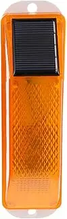 iplusmile Solar Warning Light for Garden Fence Bright Caution Lamp with Night Flashing Feature Easy Installation Solar Powered Materials for Enhanced Safety