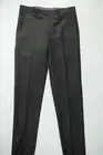 Mens Zanetti Gray Wool Dress Pants Flat Front 34W NEW