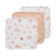 Living Textiles - Wash Cloths - 3 Pack - Bohemian Bliss