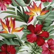 DIY Bead embroidery kit Hibiscus Bead needlepoint Bead stitching