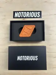 Notorious EDC NFG Worry Stone - Hi Vis Orange / Black Splatter Cerakote Ti