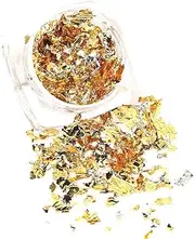 AIMALL 6 Colours Nail Art Sequins Mirror Glitter Powder Foil Flakes Paillette Decor Ideal for DIY Nail Art & Decorations, Versatile Firework and Mirror Effects