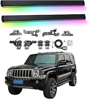 BJOHQ Electric Running Boards Compatible for Jeep Commander 2007-2017 with Light, SUV, Off-Road & Pickup Trucks - Retractable Truck Steps & Nerf Bars