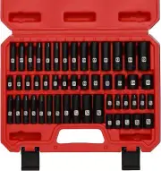 50Pcs Master Socket Set Chrome Vanadium Heavy Duty Drive Bits With Carry Case
