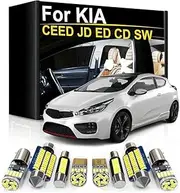 Car Interior LED Light Map Dome Trunk License Plate Lamp Kit, For KIA CEED JD ED CD SW GT 2 3 2006-2020