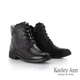 在飛比找遠傳friDay購物優惠-Keeley Ann羊皮綁帶側拉鍊短靴(黑色37713721