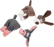 Yardwe 2Pcs Donkey Squeaky for Pets Soft Fun Pet Supplies Engaging Playthings for Chewing Teething Activities